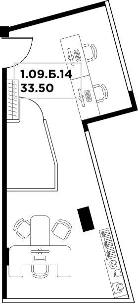 Продажа офиса 33.5 м2 - Фото 4