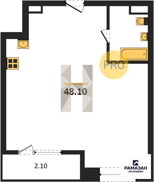 Продажа квартиры в новостройке, Казань, м. Суконная слобода, ул. ... - Фото 1