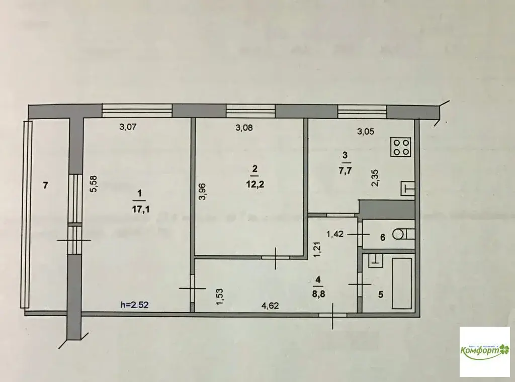 Продается 2 комнатная квартира в г. Раменское, ул. Чугунова, д.34 - Фото 12