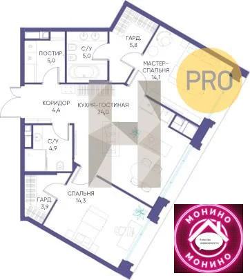 Продажа квартиры в новостройке, м. Спортивная, ул. Погодинская - Фото 0