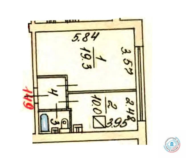 Продается квартира, 34.7 м - Фото 10