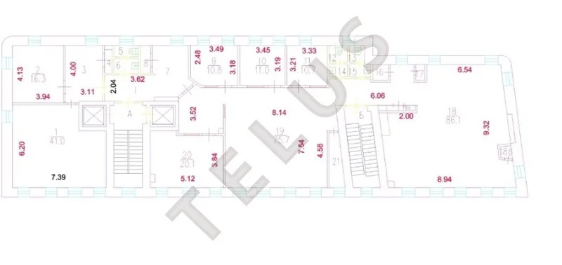 м. Цветной Бульвар, 1-й Колобовский пер., 1774 м2, Здание (ном. ... - Фото 12