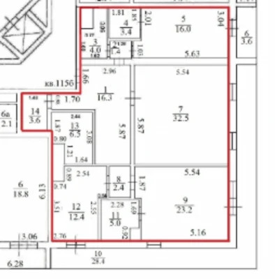 Продам трехкомнатную (3-комн.) квартиру, Черноморская (Хостинский р... - Фото 11