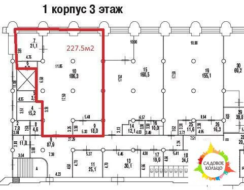 Сдается помещение свободного назначения площадью 227,5 кв - Фото 3