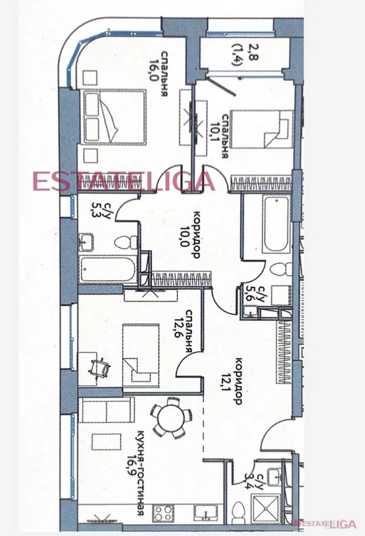 Продажа квартиры, улица Крузенштерна - Фото 5