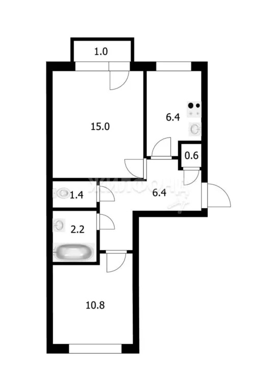 Продажа квартиры, Обь, Военный Городок - Фото 22