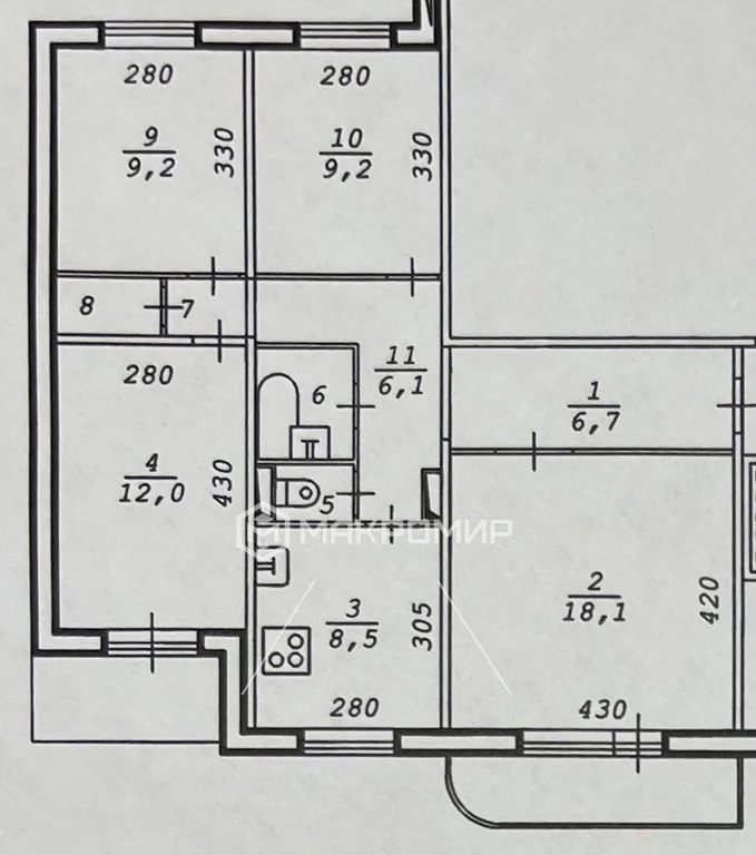 Продажа квартиры, Новосибирск, м. Золотая Нива, ул. Лазурная - Фото 28