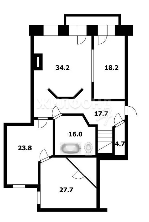 Продажа квартиры, Краснообск, Новосибирский район, 2-й микрорайон - Фото 23