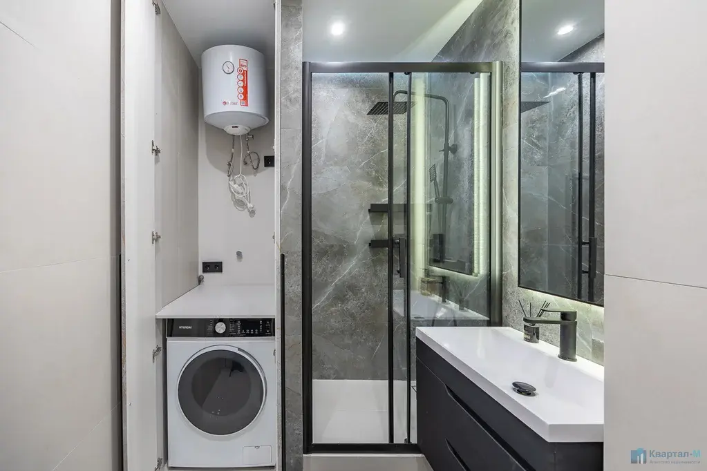 Евро-3 квартира 65,1 м2 в ЖК «Тринити» | 31 этаж - Фото 18