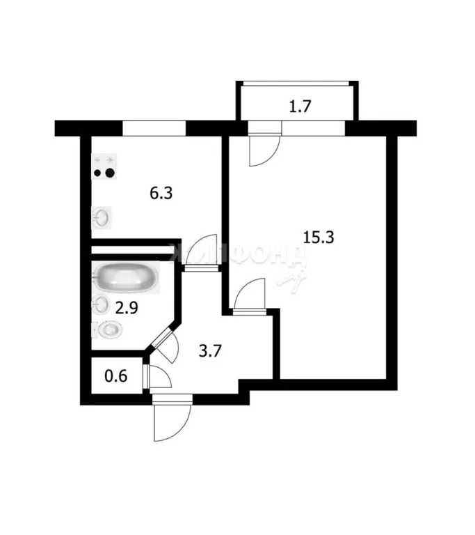 Продажа квартиры, Новосибирск, ул. Лейтенанта Амосова - Фото 16