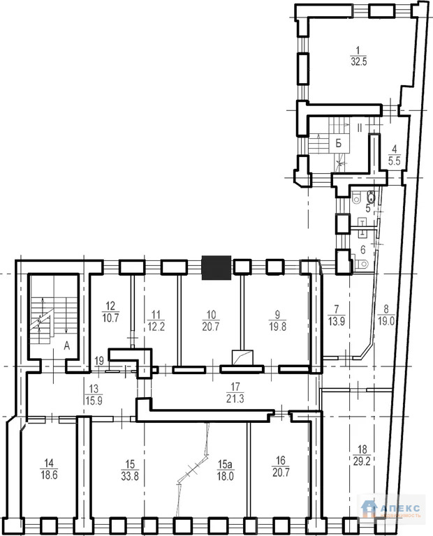 Аренда офиса 354 м2 м. Цветной бульвар в административном здании в . - Фото 1