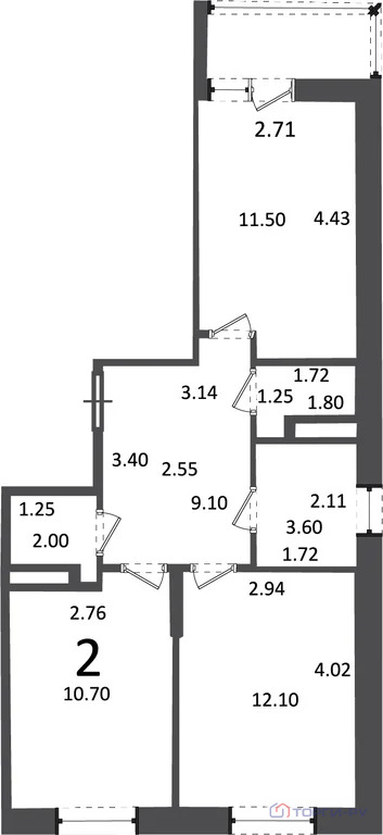 Продажа квартиры, улица Генерала Пилипенко - Фото 6