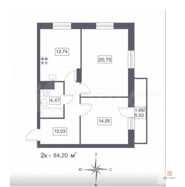 Продажа квартиры, Усады, Лаишевский район, ул. Теплых встреч - Фото 13