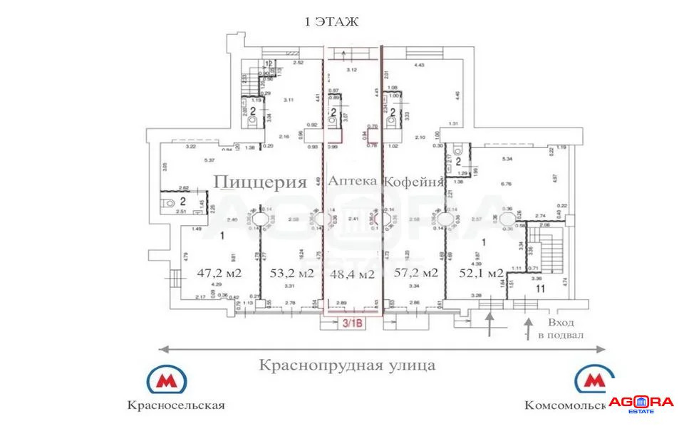 Аренда торгового помещения, м. Красносельская, ул. Краснопрудная - Фото 2