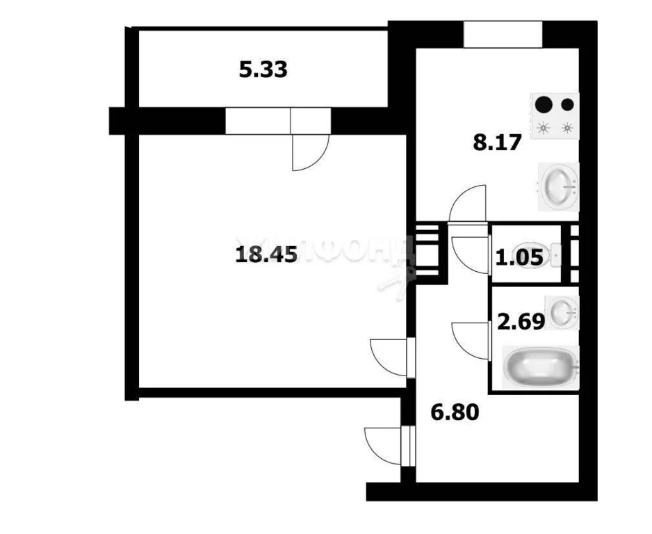 Продажа квартиры, Краснообск, Новосибирский район, 2-й микрорайон - Фото 23