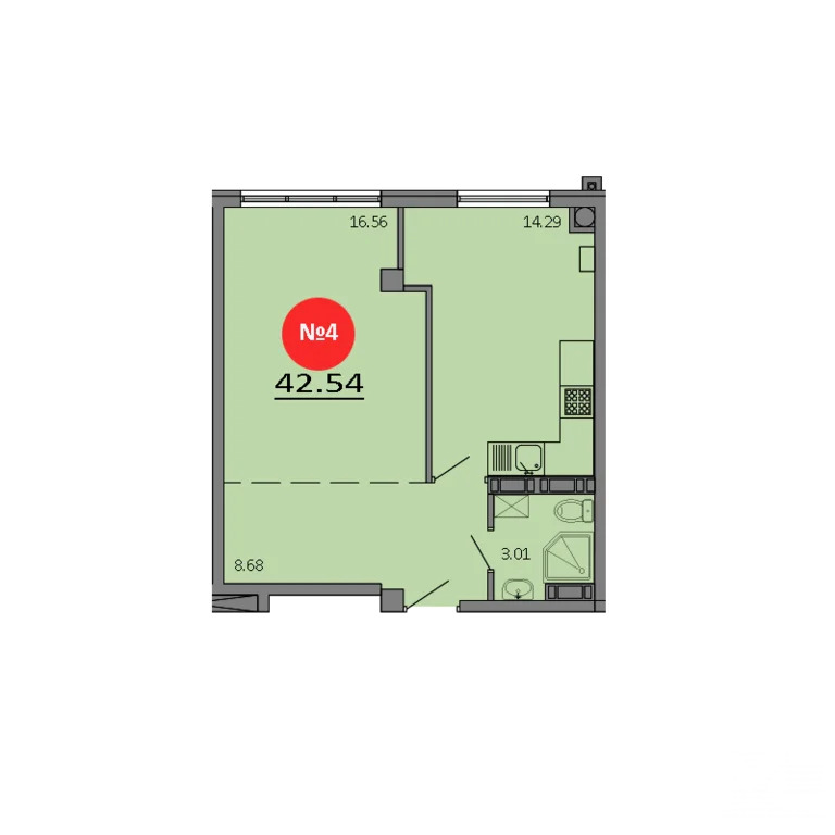 Продажа квартиры в новостройке, Белоглинка, Симферопольский район, ... - Фото 1