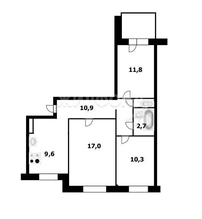 Продажа квартиры, Краснообск, Новосибирский район, 2-й микрорайон - Фото 16