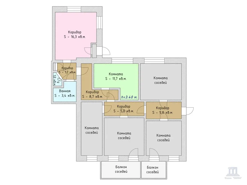 Продаю комнату в коммуналке в центре Ростова-на-Дону на Тургеневской - Фото 9