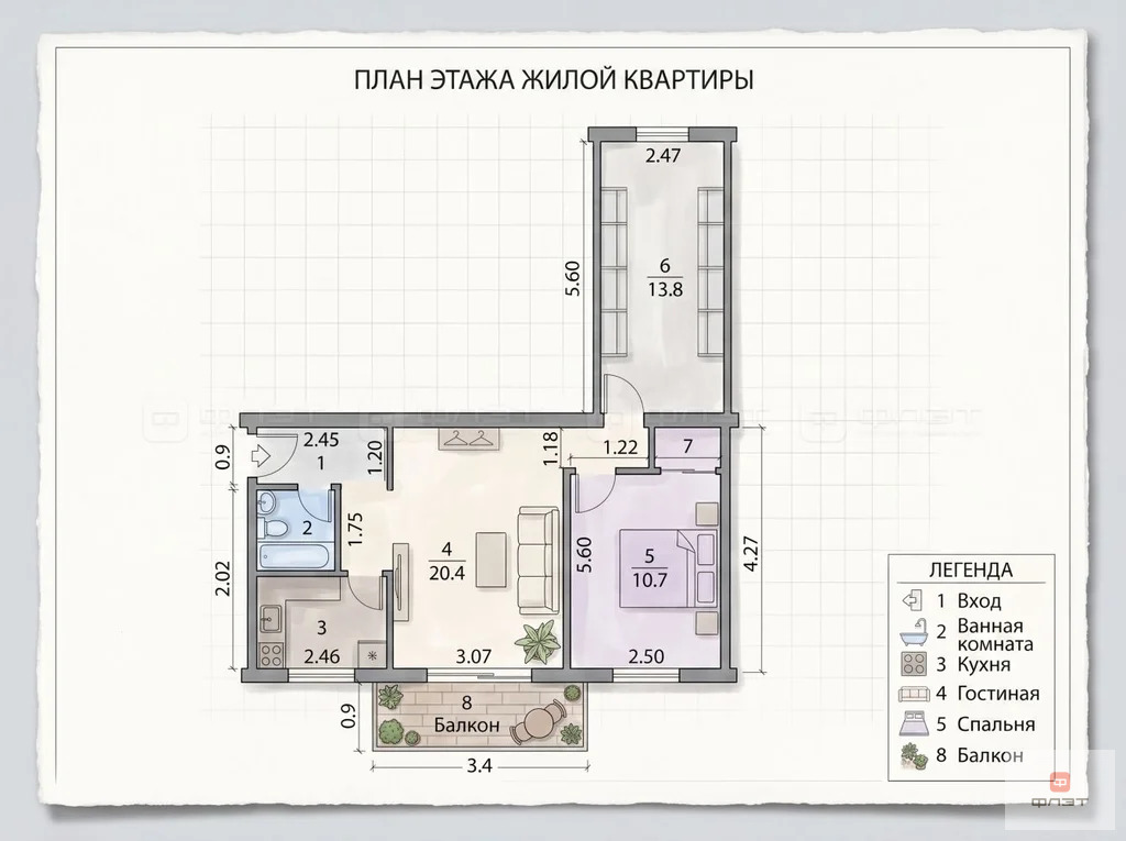 Продажа квартиры, Казань, ул. Белинского - Фото 23