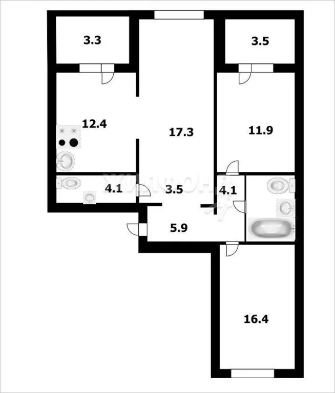 Продажа квартиры, Новосибирск, Александра Чистякова - Фото 24