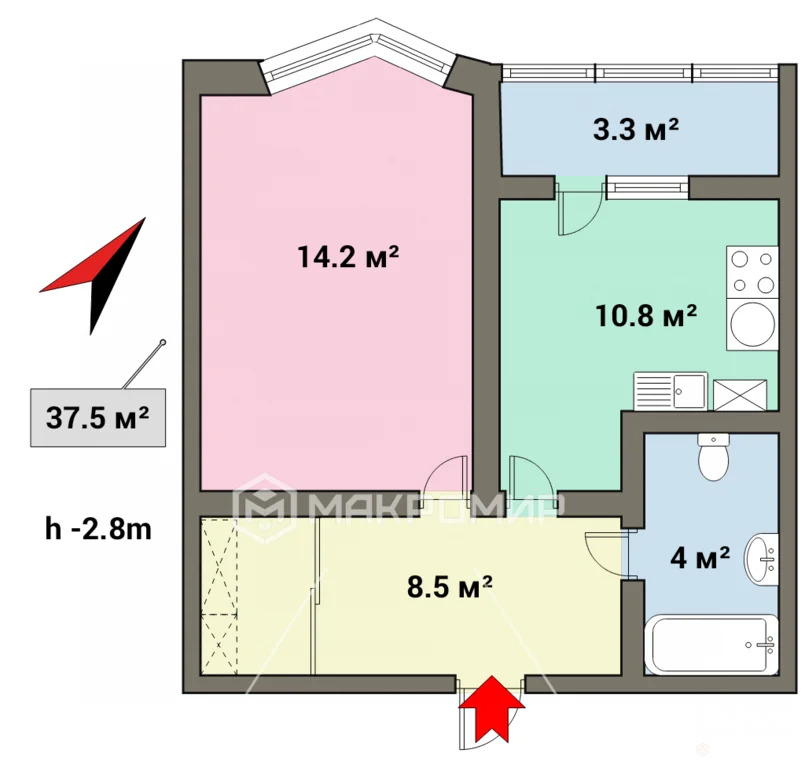 Продажа квартиры, Сертолово, Всеволожский район, ул. Ларина - Фото 28