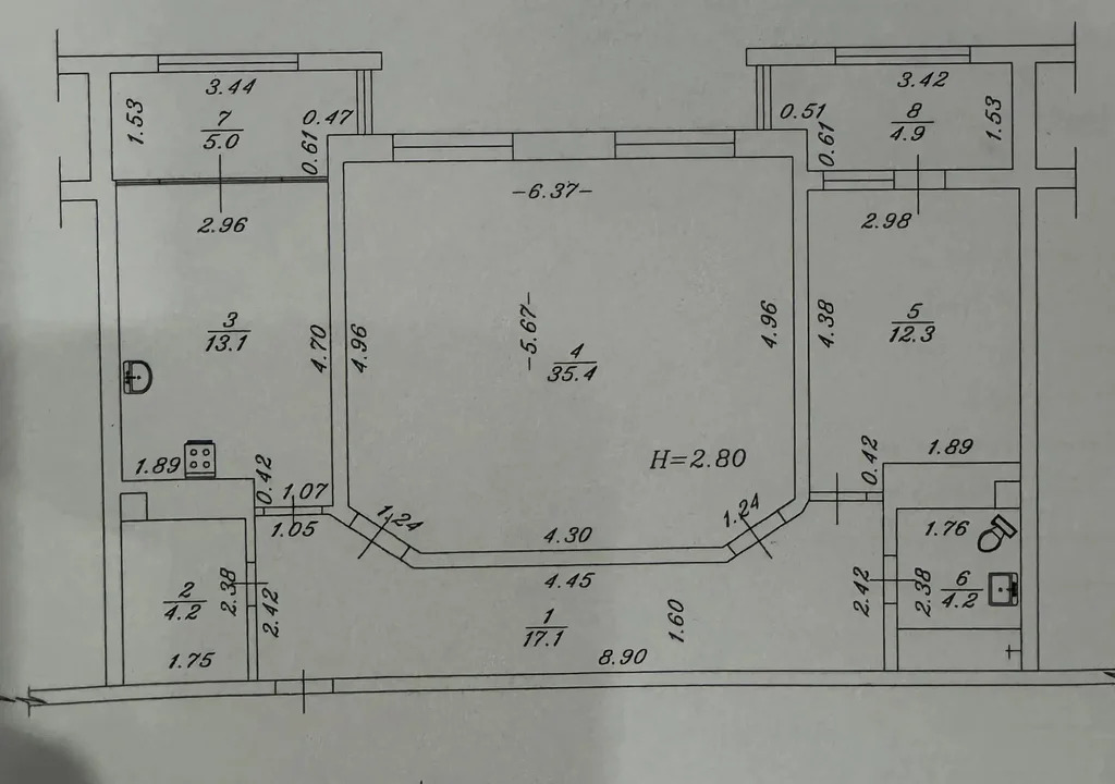 Продается 2-комн. квартира 86.3 кв.м. - Фото 3
