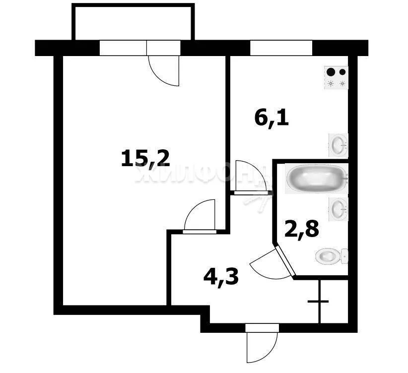 Продажа квартиры, Новосибирск, ул. Олеко Дундича - Фото 14