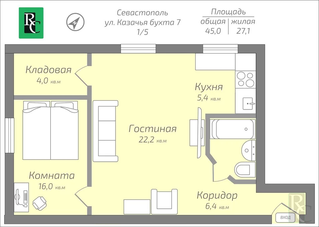 Снять квартиру в севастополе карта