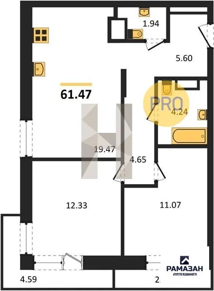 Продажа квартиры в новостройке, Казань, м. Горки, ул. Патриса Лумумбы - Фото 1