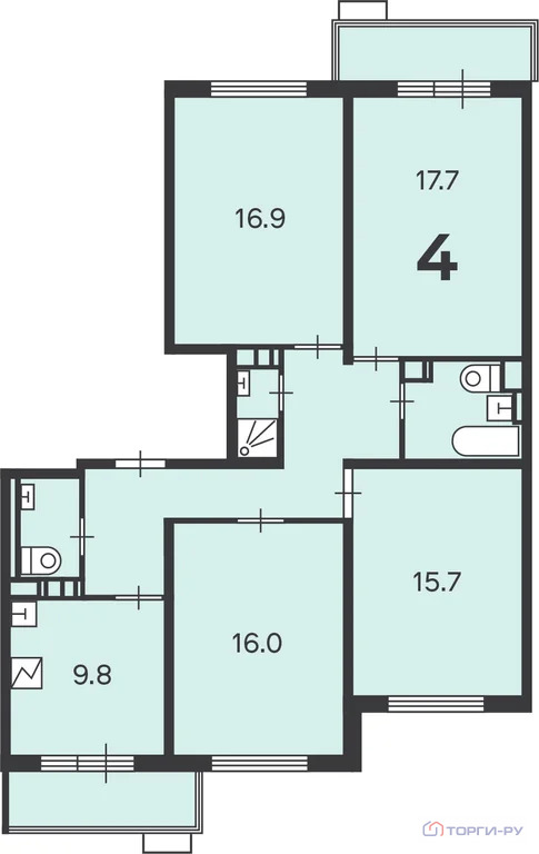 Продажа квартиры, Кварцевая улица - Фото 4