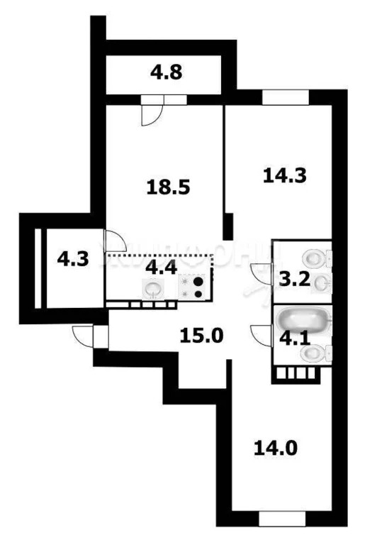 Продажа квартиры, Новосибирск, ул. Кошурникова - Фото 22