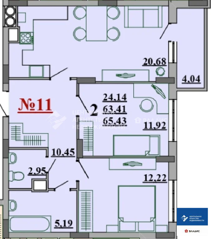 Продажа квартиры в новостройке, Рязань, микрорайон Октябрьский городок - Фото 9