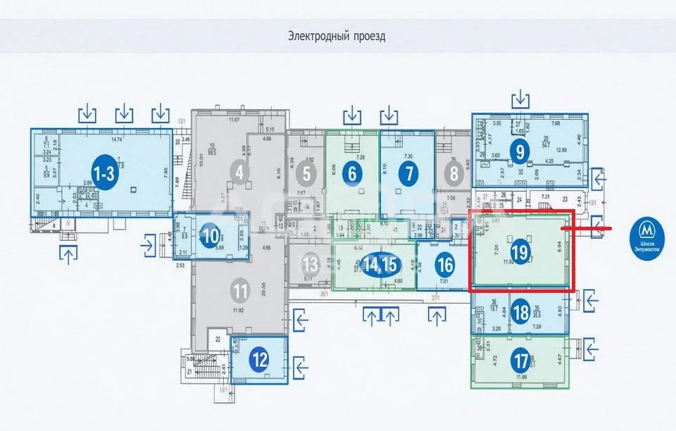 Продажа торгового помещения, м. Шоссе Энтузиастов, Электродный проезд - Фото 6