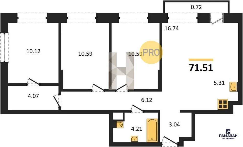 Продажа квартиры в новостройке, Казань, м. Проспект Победы, ул. ... - Фото 1