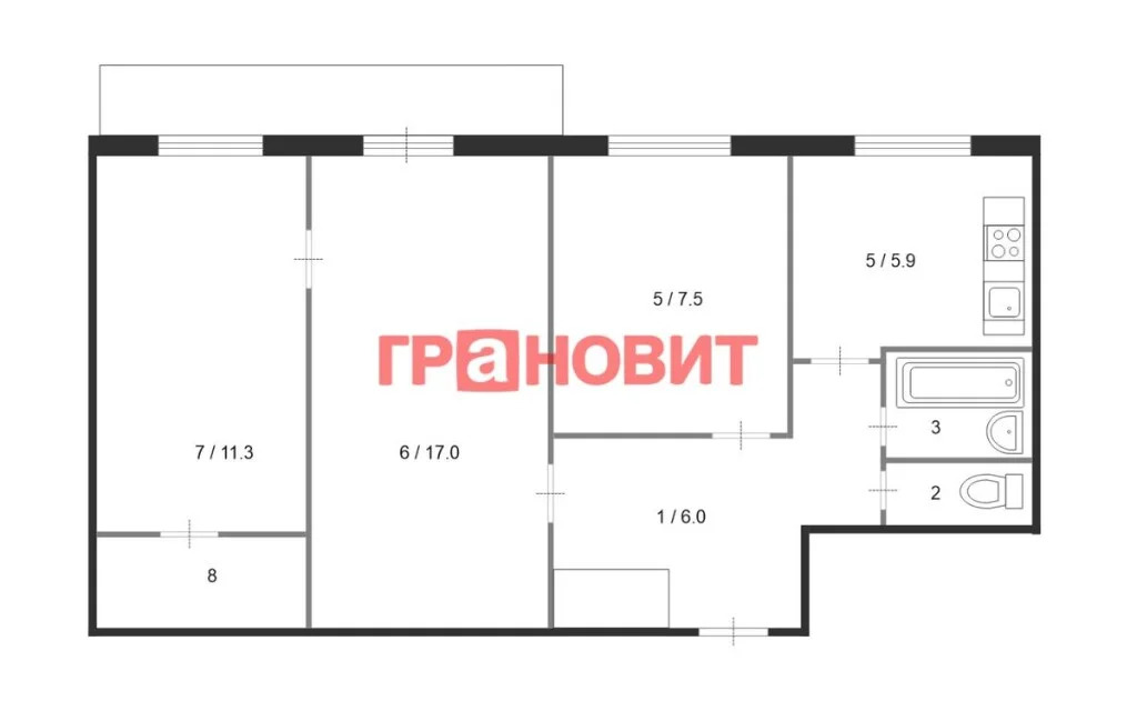 Продажа квартиры, Новосибирск, ул. Семьи Шамшиных - Фото 23