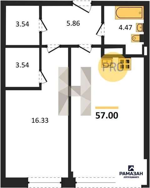 Продажа квартиры в новостройке, Казань, Генерала Ерина ул. - Фото 1
