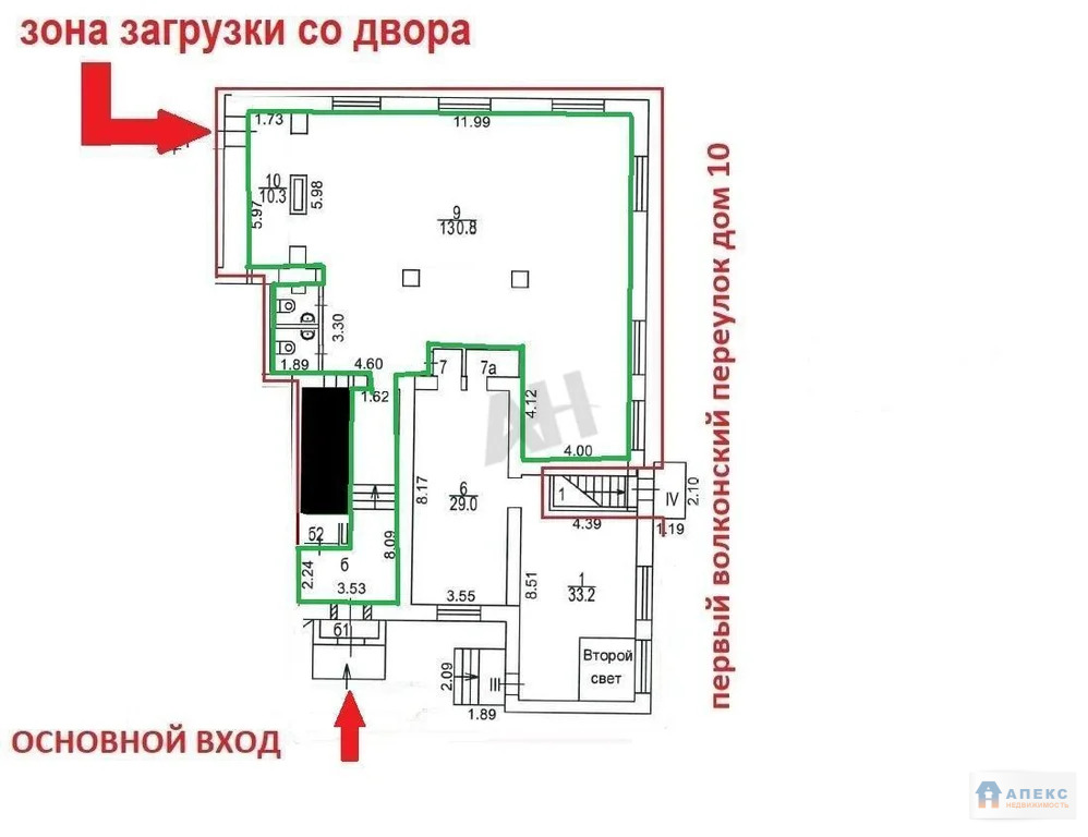 Аренда помещения (ПСН) пл. 180 м2 под медцентр м. Цветной бульвар в ... - Фото 6