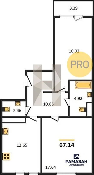 Продажа квартиры в новостройке, Казань, ул. Галиаскара Камала - Фото 1