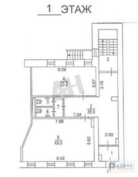 Продажа помещения (псн) пл. 297 м2 под авиа и ж/д кассу, аптеку, банк, . - Фото 2