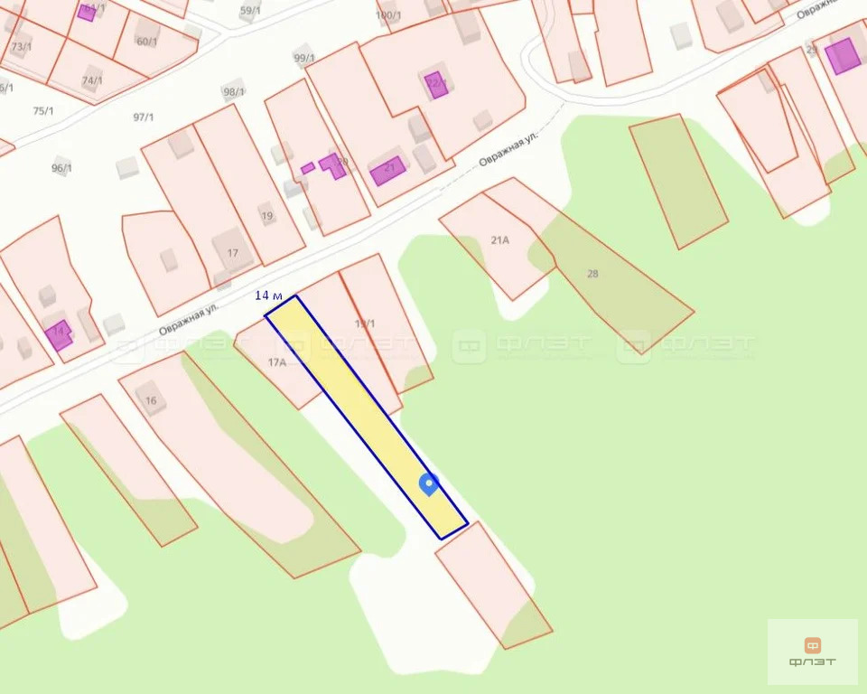 Продажа участка, Елизаветино, Верхнеуслонский район, ул. Овражная - Фото 3