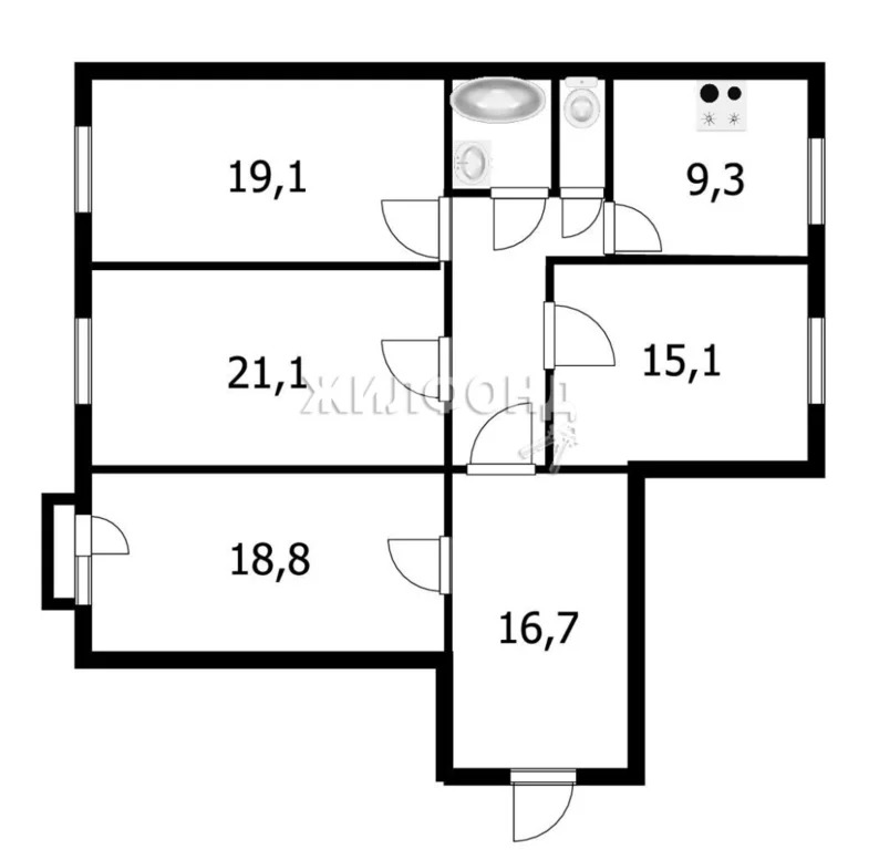 Продажа квартиры, Новосибирск, ул. Урицкого - Фото 22