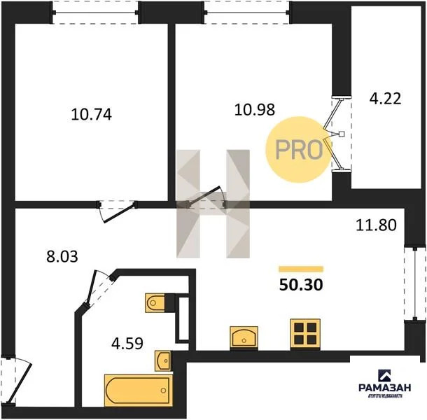 Продажа квартиры в новостройке, Васильево, Зеленодольский район, ... - Фото 1
