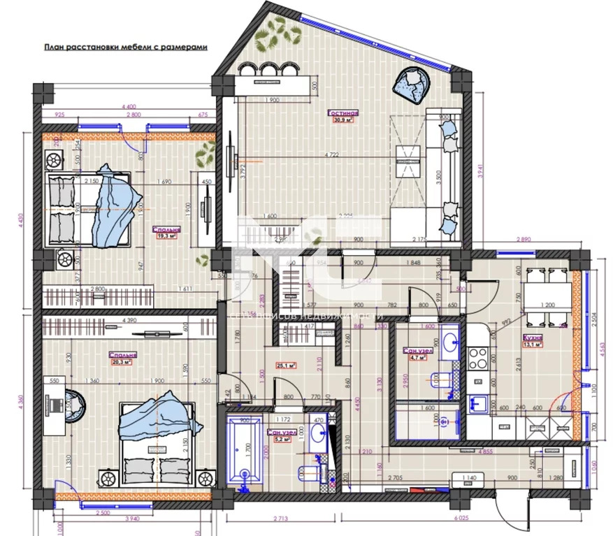 Продажа квартиры, Виноградное, Ленинский район, улица Яузы - Фото 13