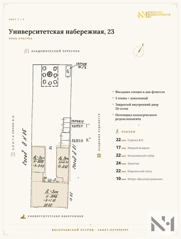 Здание 1755м2 участок 20сот на Университетской наб - Фото 6