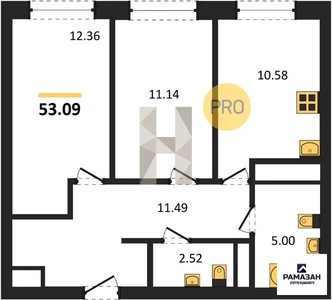 Продажа квартиры в новостройке, Усады, Лаишевский район, Теплых Встреч ... - Фото 1
