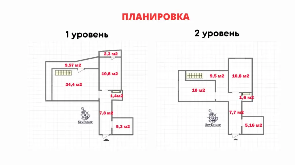 2 уровневая видовая 3 к.к, на Летчиках, от строителей - Фото 2