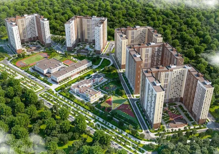 2комнатная квартира 42,1 кв м Люберцы, ЖК 1-й Лермонтовский - Фото 20