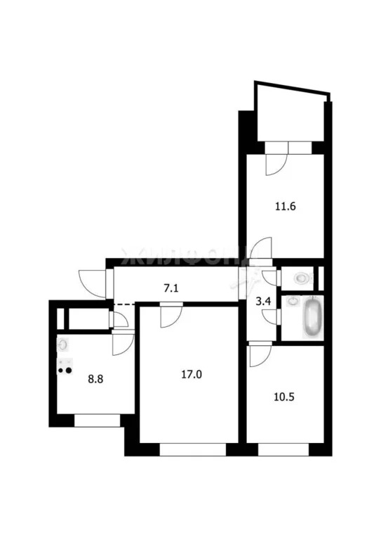 Продажа квартиры, Новосибирск, ул. Фадеева - Фото 10