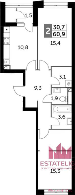 Продажа квартиры, Строительный проезд - Фото 6