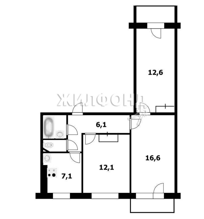 Продажа квартиры, Новосибирск, Гусинобродское ш. - Фото 6